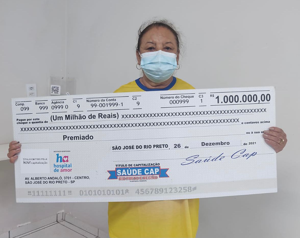 Moradora de Catanduva ganhou um milhão de reais no Saúde Cap especial de Natal